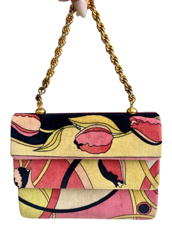 Emilio Pucci Handbags - Vintage 60s Emilio Pucci Velvet Bag